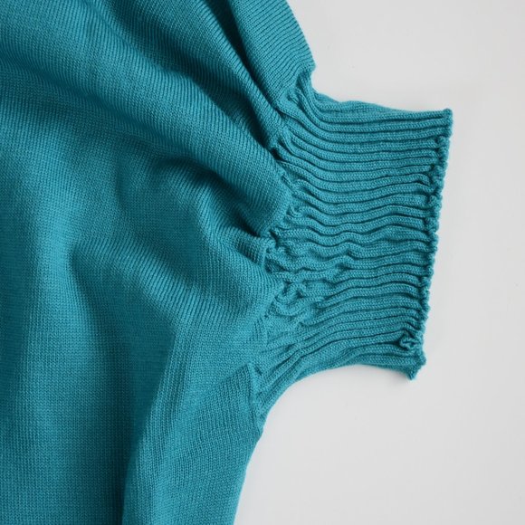 Yves Saint Laurent Teal Green Merino Wool Sweater - Picture 7 of 9